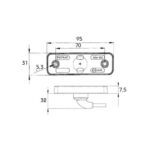 Sidemarkeringslygte 12V LED Variant